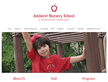 Tablet Screenshot of amherstnurseryschool.org